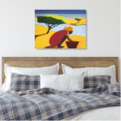 By the River 2007 Canvas Afdruk (Insitu (Slaapkamer))