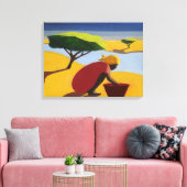 By the River 2007 Canvas Afdruk (Insitu (Woonkamer))