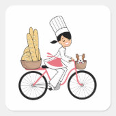 Bycicle Chef Art Sticker (Devant)