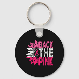 Byck het roze lint Amerikaanse vlag borstkanker A Sleutelhanger
