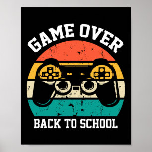 Byck naar school Grappig Spel over leraar Student Poster