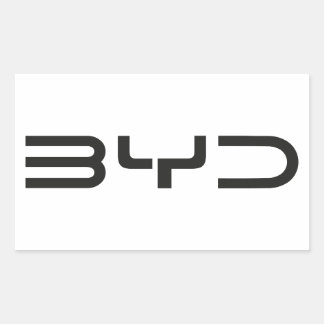 BYD-stickers Rechthoekige Sticker