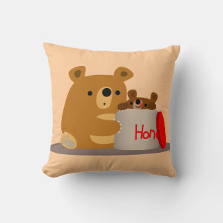 Bye Bye Honey ! Coussin de mignonette Ours de dess