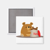 Bye Bye Honey ! Magnet d'ours de cartons mignons (Recto/Verso)