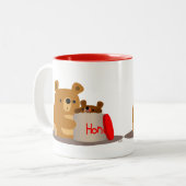 Bye Bye Honey ! Mignonne caricature Ours Mug (Devant gauche)