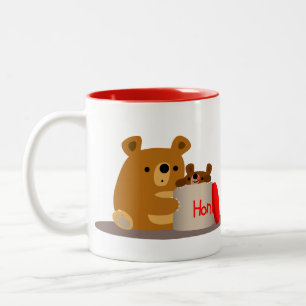 Bye Bye Honey ! Mignonne caricature Ours Mug