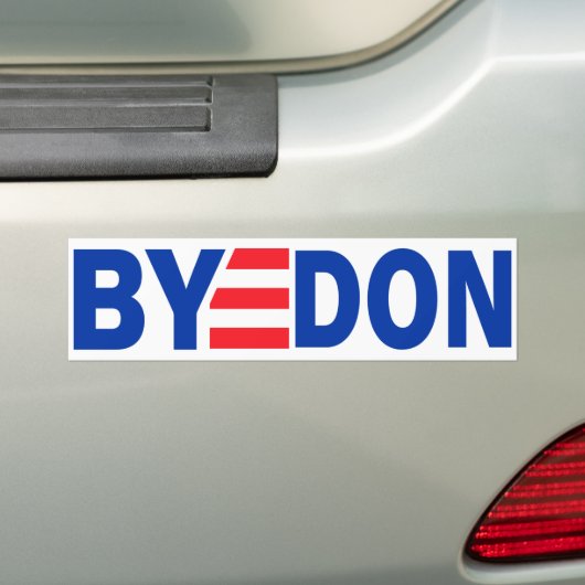 Bye Don 2020 President Joe Biden Anti-Trump Bumpersticker (Op auto)