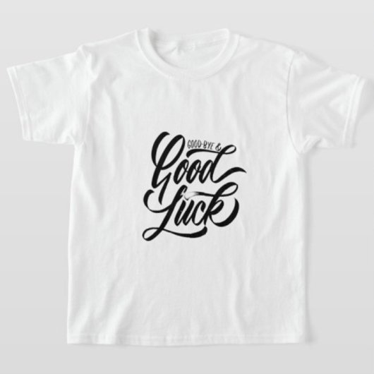 Bye Et Good Luck Boys Enfants Tshirts