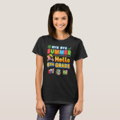 Bye Goodbye Summer Hello 6th Grade Back To School  T-shirt (Voorkant volledig)