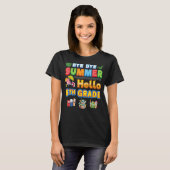 Bye Goodbye Summer Hello 6th Grade Back To School  T-shirt (Voorkant volledig)