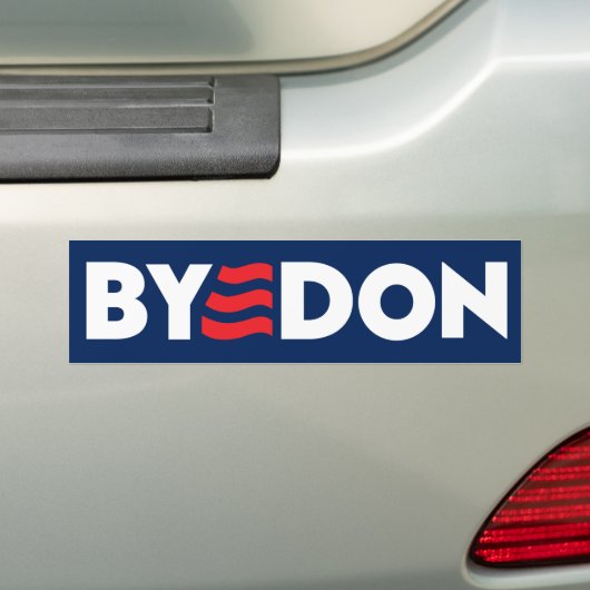 ByeDon 2024 Bye Don Anti-Trump Bumpersticker (Op auto)