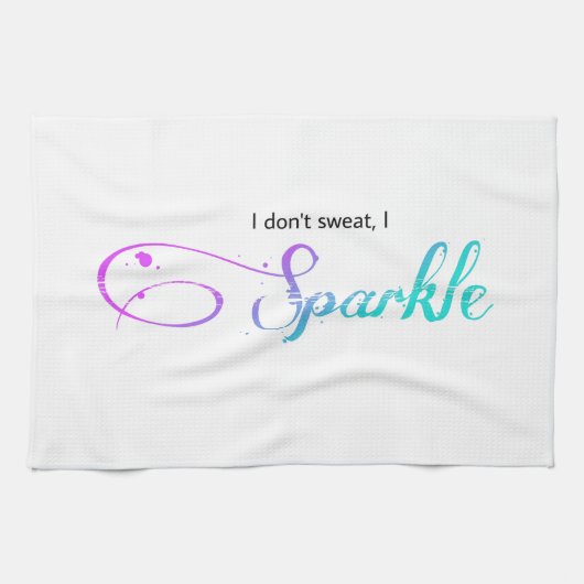 byEL3GANCE - Serviette "Je ne transpire pas, j'écl (Horizontal)