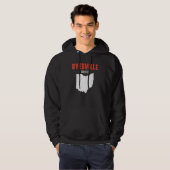 Byesville and Walton Hills Ohio USA State America Hoodie (Voorkant volledig)