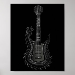 Bynd Rock and Roll Guitar S voor mannen Bynd T-shi Poster