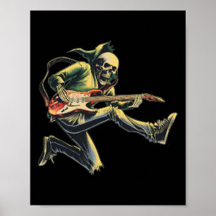 Bynd Rock and Roll Guitar S voor mannen Bynd T-shi Poster