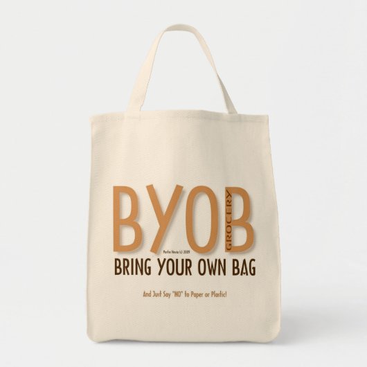 BYOB : Apportez votre propre sac d'épicerie 7 (Devant)