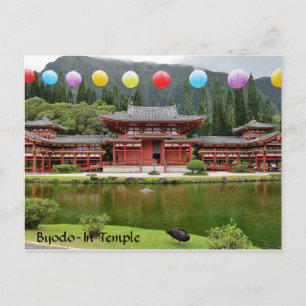 Byodo-in-boeddhistische tempel Hawaii Briefkaart