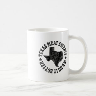 Byrbecue Brisket Texas vleeszweet zijn groter in T Koffiemok