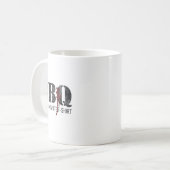 Byrbecue vlek op mijn witte 2 koffiemok (Voorkant links)