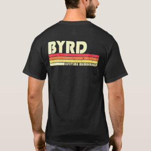 Byrd Achternaam Retro Vintage 80s 90s Verjaardag R T-shirt