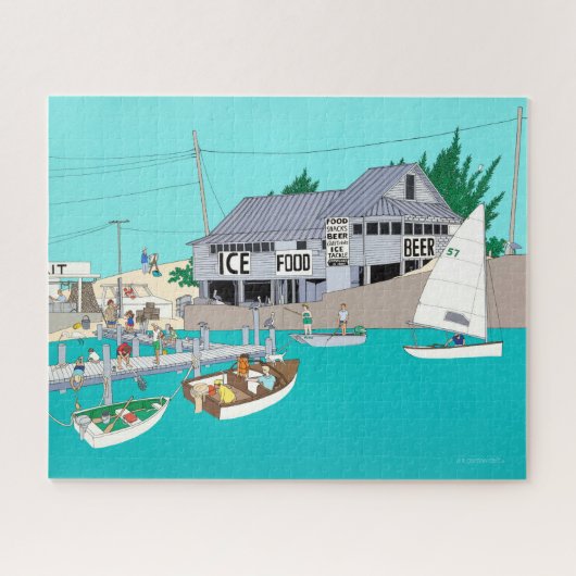 Byrd's viskamp legpuzzel (Horizontaal)