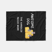 Byrn Hunt - Coffee - Geweldige hondengeleider heef Fleece Deken (Voorkant (Horizontaal))