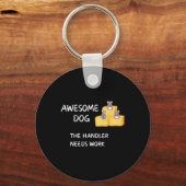 Byrn Hunt - Coffee - Geweldige hondengeleider heef Sleutelhanger (Voorkant)