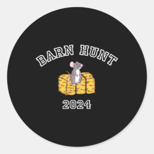 Byrn Hunt Lover - RN Hunt 2024 met Schattigee rat Ronde Sticker