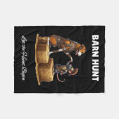 Byrn Hunt Lover - Schattigee Krijger Rat en Amerik Fleece Deken (Voorkant (Horizontaal))