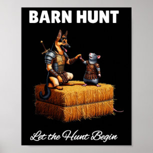 Byrn Hunt Lover - Schattigee krijgerrat en Duitse  Poster