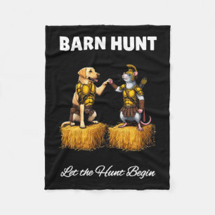 Byrn Hunt Lover - Schattigee krijgerrat en Yellow  Fleece Deken
