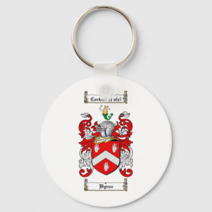 BYRNE FAMILIE CREST - BYRNE - WAPENKAT SLEUTELHANGER