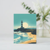 Byron Bay Australië  Beach Lighthouse Briefkaart (Staand voorkant)