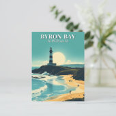 Byron Bay Australië Beach Lighthouse Briefkaart (Staand voorkant)