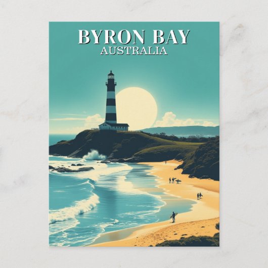 Byron Bay Australië Beach Lighthouse Briefkaart (Voorkant)