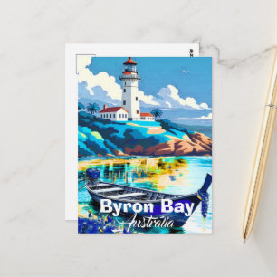 Byron Bay Australie Carte Postale Art du Voyage, A