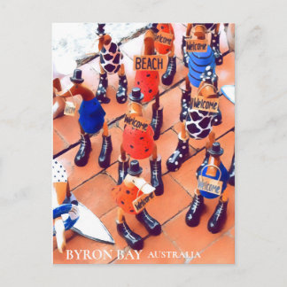 Byron Bay eigenzinnige stad NSW Australië Briefkaart