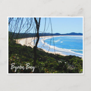 byron bay strand australia briefkaart