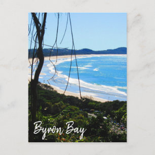byron bay strandblauw briefkaart