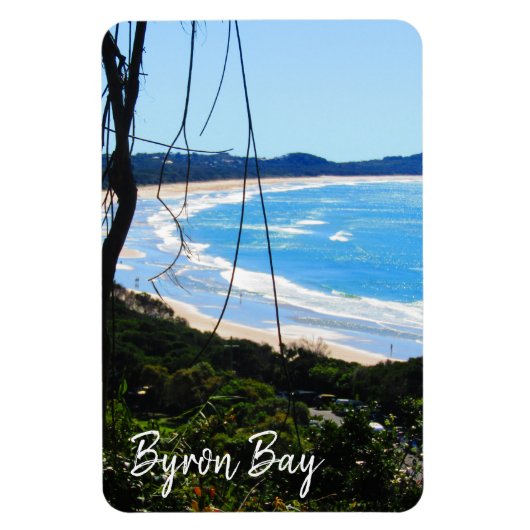 byron bay strandblauw magneet (Verticaal)