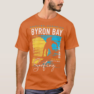  Byron Bay Surfen Graphic Retro Surfen Su T-shirt