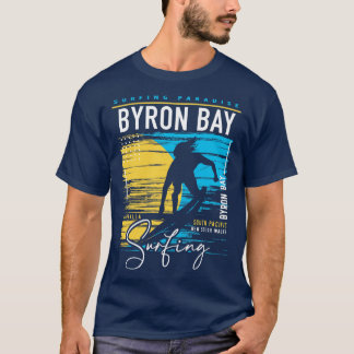  Byron Bay Surfen Graphic Retro Surfen Su T-shirt
