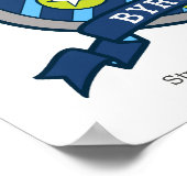 Byron nom de garçon signifiant affiche de blason d (Coin)