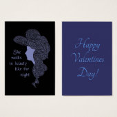 Byron's Lady Valentijnse Visitekaartje (Voorkant /achterkant)