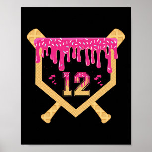 Bysebyll 12 jaar verjaardag druppel 12e verjaardag poster