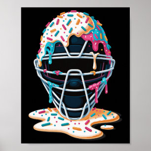 Bysebyll Catcher Mask Ijsje Druppelend Bysebyll Poster