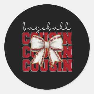 Bysebyll Cousin Coquette Bow Sport Lover Mothers D Ronde Sticker