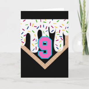 Bysebyll Drip 9e verjaardag Home Plate Jongens Jeu Kaart