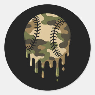 Bysebyll Drip Camo Jongens Mannen Militair Sport C Ronde Sticker