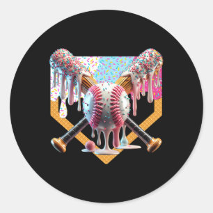Bysebyll Drip Voor Jongens Ijs Drip Voor Jongen Me Ronde Sticker